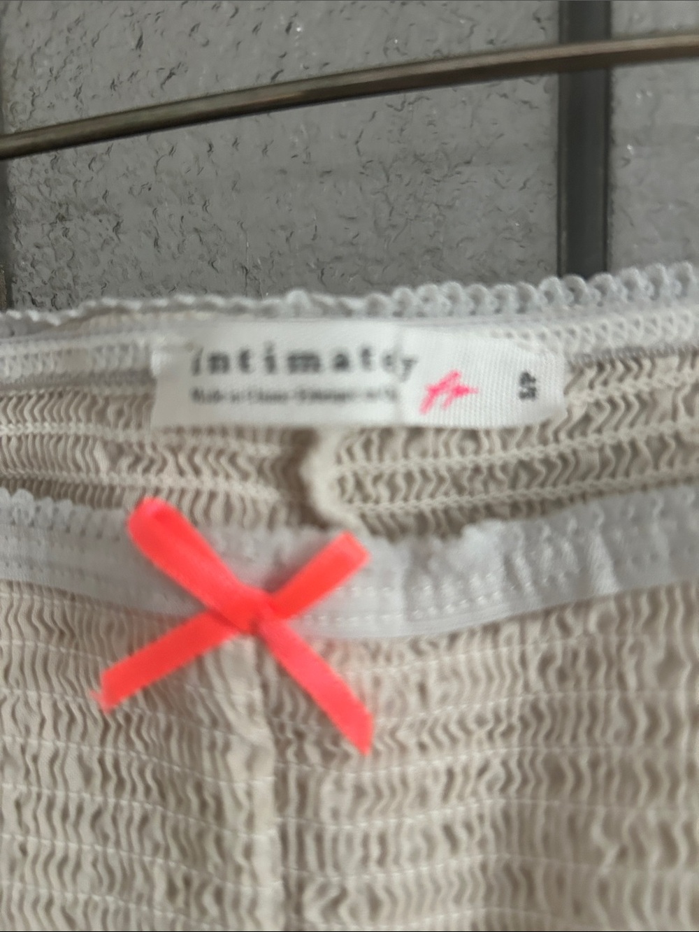 Intimately Free people new women’s cream Ruffle Hem bloomers with Gray Lace Tri - Picture 4 of 5